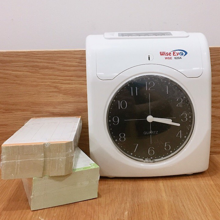 Máy chấm công thẻ giấy Wise Eye WSE-620A - Tặng 200 thẻ giấy