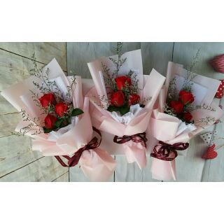 BÓ HOA 3 BÔNG PHỐI HOA SAO