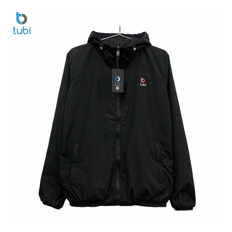 Áo khoác tubi 4 túi Nón Liền Màu Đen