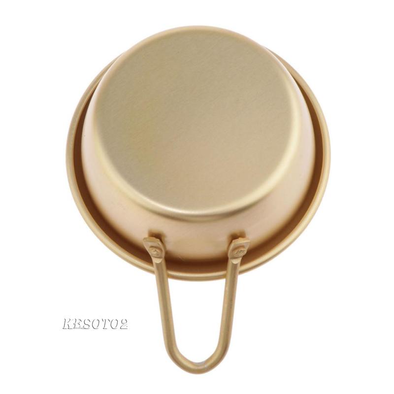 Set 2 Bát Ăn Cơm / Súp Bằng Nhôm Có Tay Cầm Phong Cách Truyền Thống Hàn Quốc