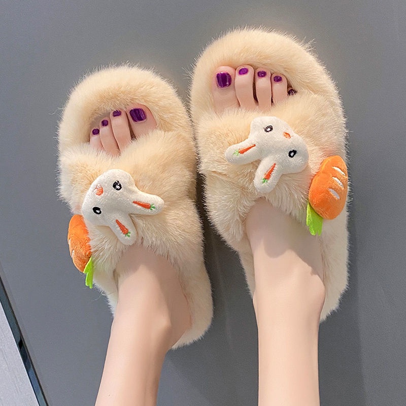 Dép Đi Trong Nhà Đế Bằng Họa Tiết Hoạt Hình Dễ Thương