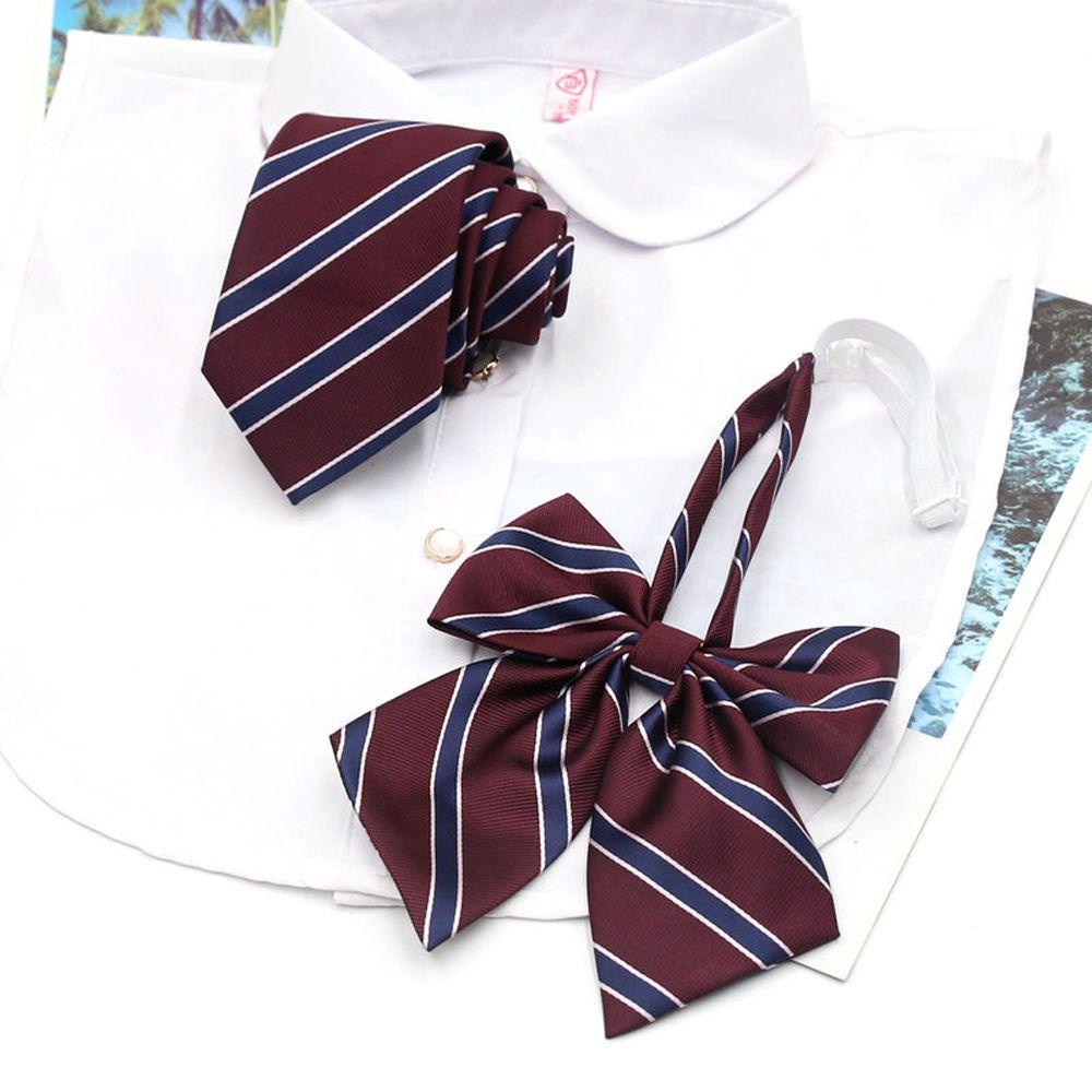 FORBETTER Cà Vạt Nơ Đồng Phục Học Sinh Nhật Bản Bằng Polyester Dễ Thương