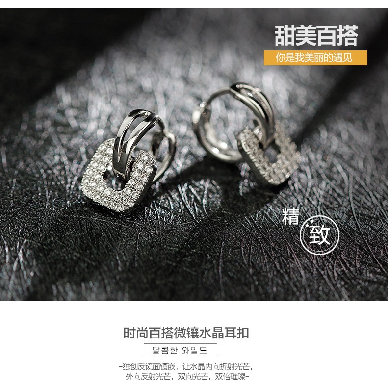 Khuyên Tai Nữ Mạ Vàng Thời Trang Hàn