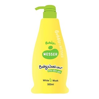 Sữa tắm gội Wesser Bubbule 500ml Hàn Quốc / XẠ HƯƠNG   sx   2020