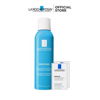 Larocheposay - Bộ Sản Phẩm Xịt Khoáng Làm Sạch, Giảm Bóng Nhờn Cho Da Dầu Mụn La RochePosay Serozinc 150ml