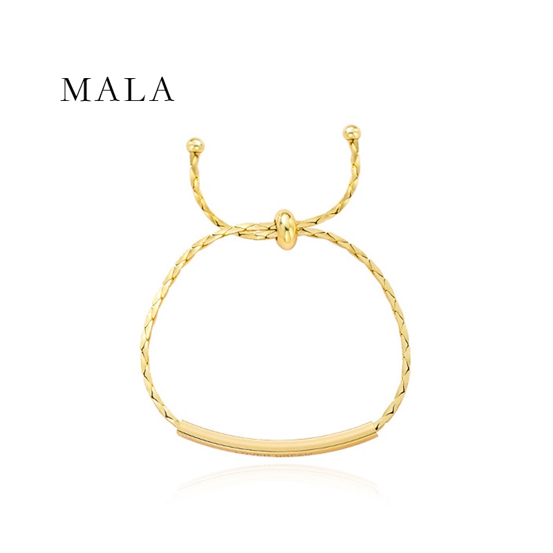 Vòng Tay MAYEBE LAVEND Dây Xích Vàng Phong Cách Hàn Quốc Cổ Điển Cho Cặp Đôi