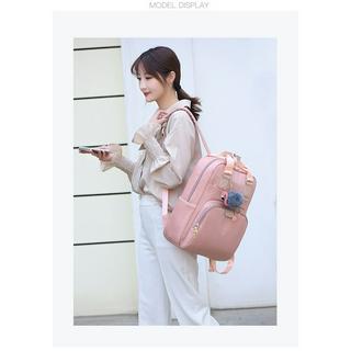 Balo jqmei dành cho macbook/laptop xám-hồng