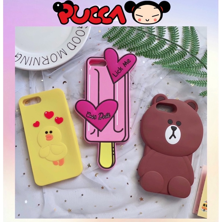 Ốp Lưng iPhone 7Plus/8Plus Silicone Dẻo Hình Thú Dễ Thương