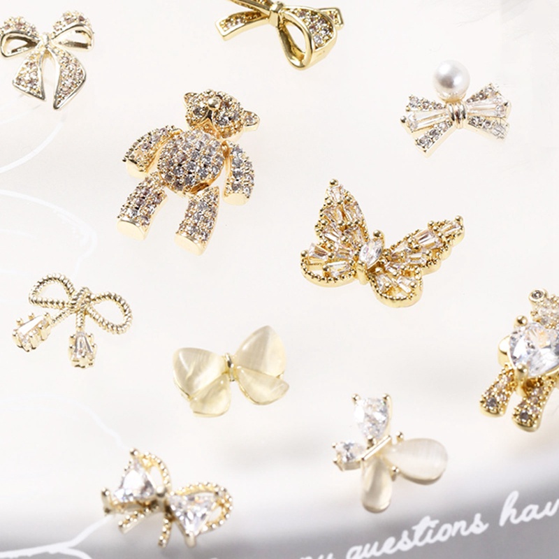 [Hàng mới về] Phụ kiện 3D trang trí móng tay nghệ thuật xinh xắn