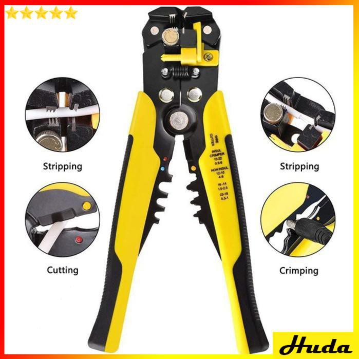 Kìm Tuốt Dây Điện - Kiềm Tuốt Dây Điện Đa năng Đài Loan - đồ làm mộc