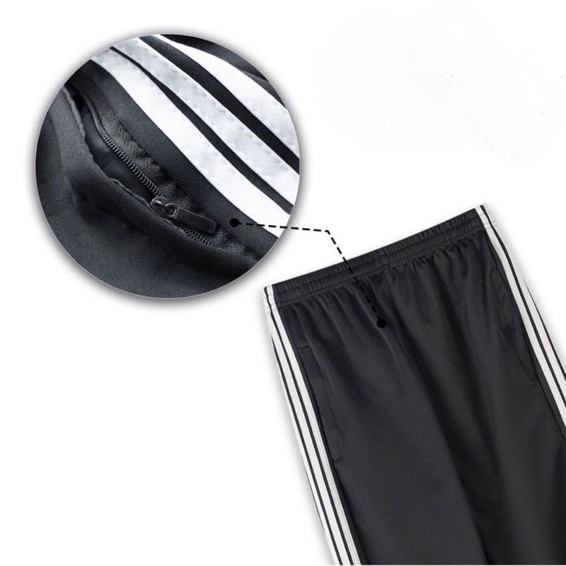 Quần thể thao nam -Quần jogger viến 3 sọc unisex co giãn năng động