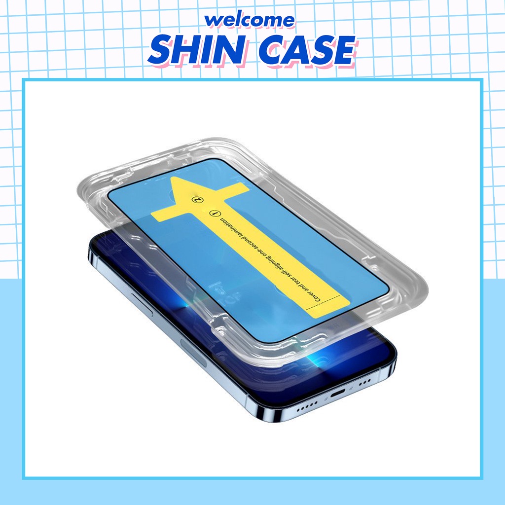 Kính cường lực iphone dán tự động 6/6plus/6s/6splus/7/7plus/8/8plus/x/xs/11/12/13/pro/max/promax/Shin Case/Ốp lưng