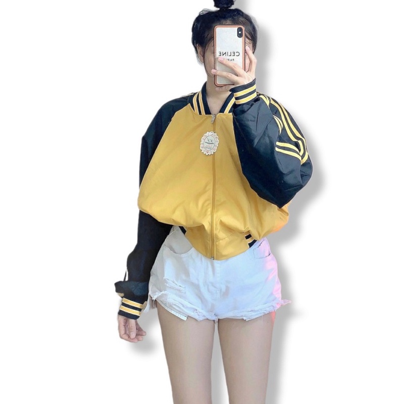 Áo Khoác Bomber Nữ Sọc Tay [ HÌNH THẬT SP ] - ĐĂNG QUANG CLOTHER