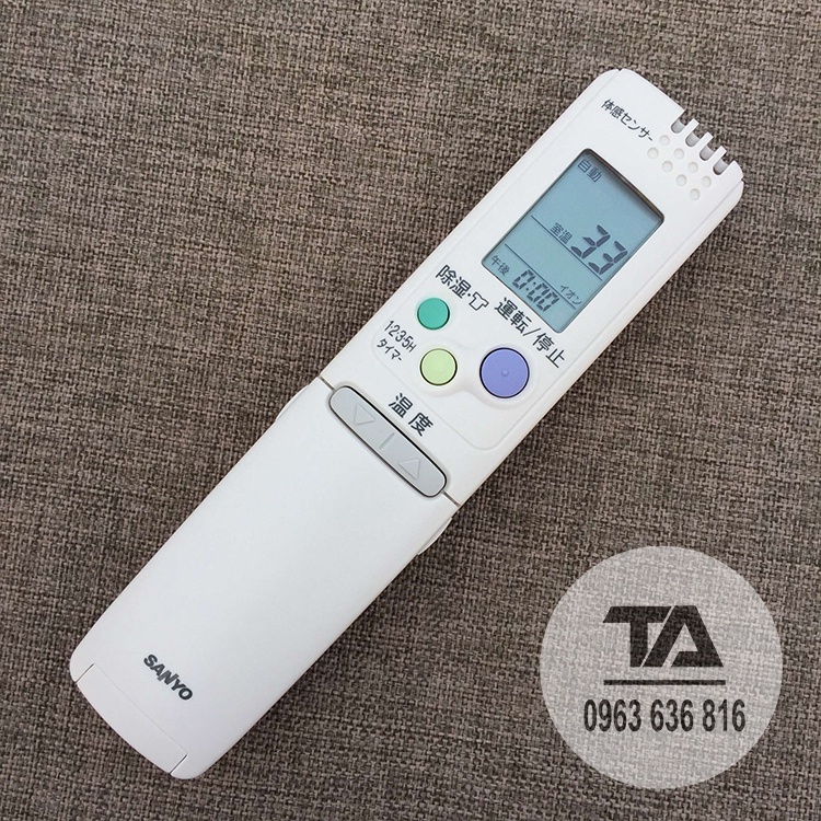 Điều khiển điều hòa Sanyo nội địa nhật - Chính Hãng Tặng Đế Treo Tường