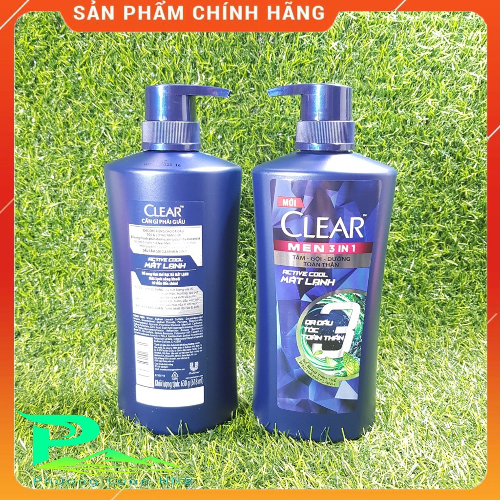 Dầu Clear Men 3 in 1 - Chai 630g