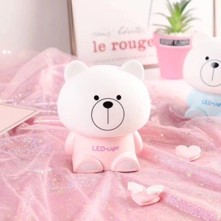 ĐÈN NGỦ LED SILICON CẢM ỨNG HÌNH GẤU VÀ THỎ SIÊU DỄ THƯƠNG