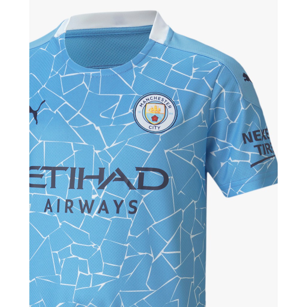 PUMA - Áo thun thể thao trẻ em Man City Home Replica Teamsport 757063-01