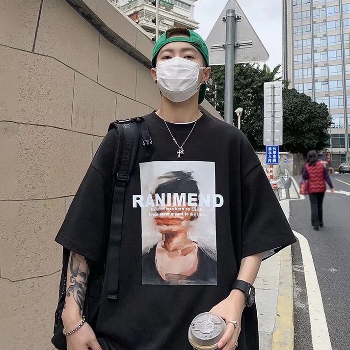 Áo Thun Trơn Tay Ngắn Dáng Rộng In Chữ Đơn Giản Thời Trang Hàn Quốc Trẻ Trung