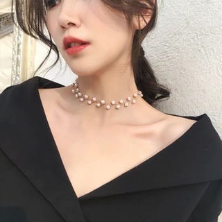 Vòng cổ choker dành cho nữ hạt ngọc