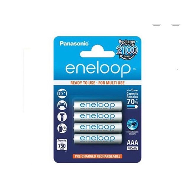 [Chính Hãng] Pin sạc A AA ÊnLoop 800mah Panasonic sạc 2100 lần vỉ 4viên 168000đ