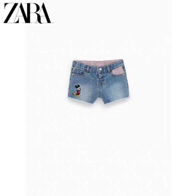Quần sọc jeans mickey zara
