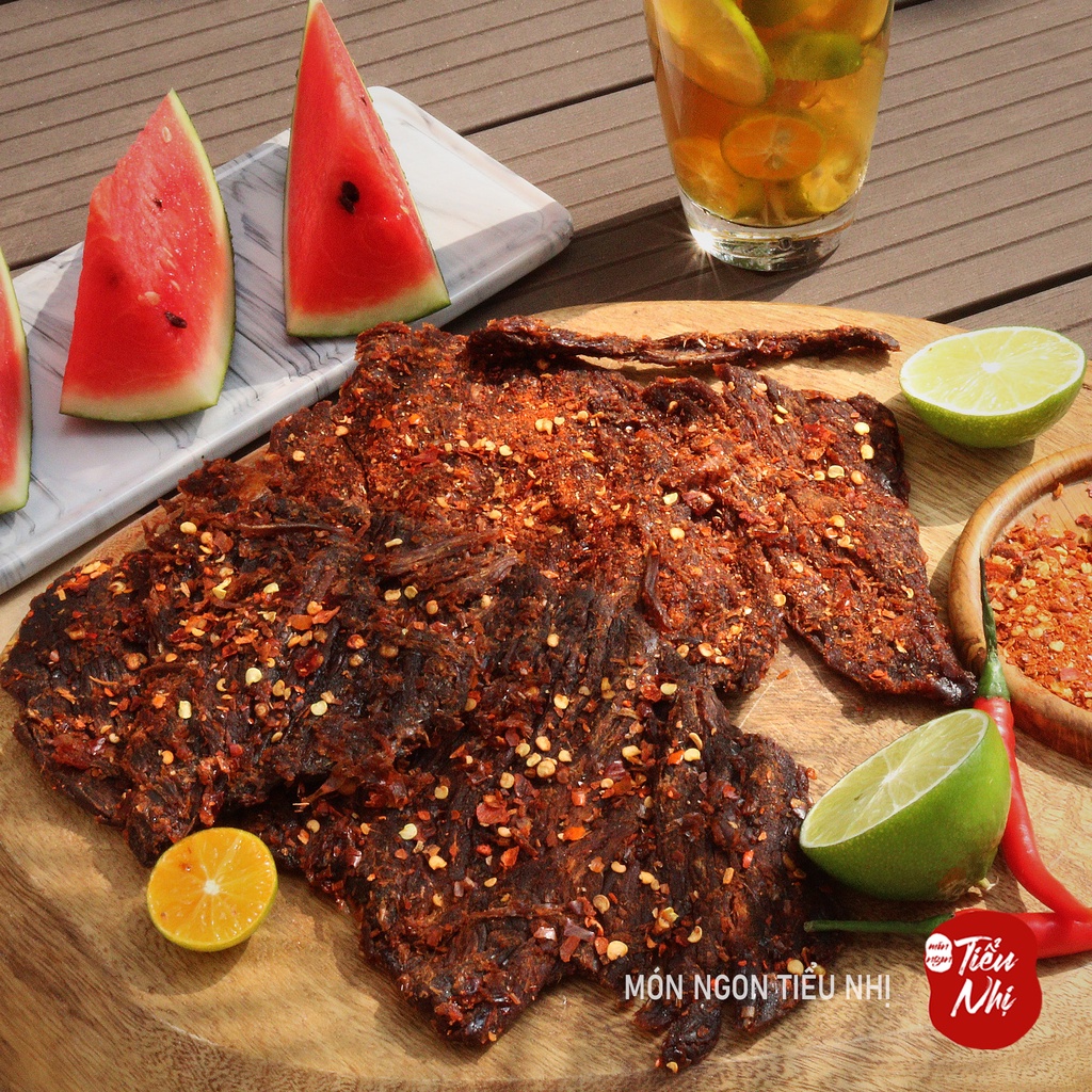 Khô Bò Miếng Mềm Cay Gói 250Gr - Món Ngon Tiểu Nhị - Khô bò ngon loại 1 ăn vặt Sài Gòn | BigBuy360 - bigbuy360.vn