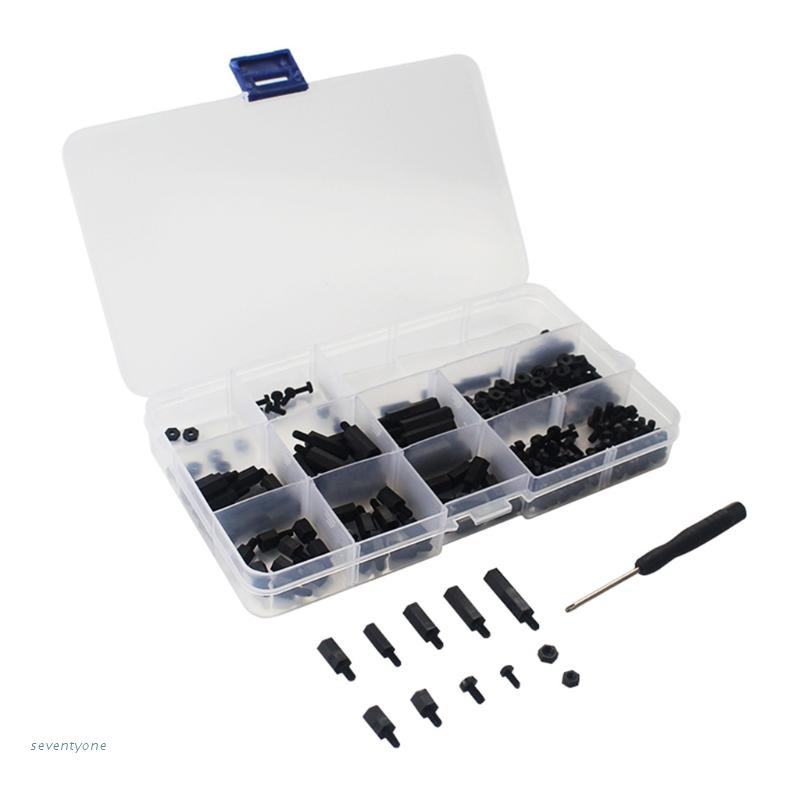 Set 210 Ốc Vít M2.5 M3 Nylon Chuyên Dụng Cho Raspberry Pi 4b / 3b + / 3b