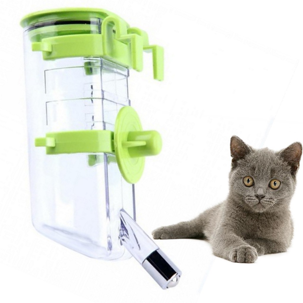 Bình Nước Gắn Chuồng Cho Chó Mèo Loại To 350ml
