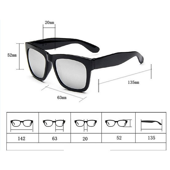 Kính mát thời trang nam nữ sành điệu mắt tráng gương,chống tia UV | BigBuy360 - bigbuy360.vn