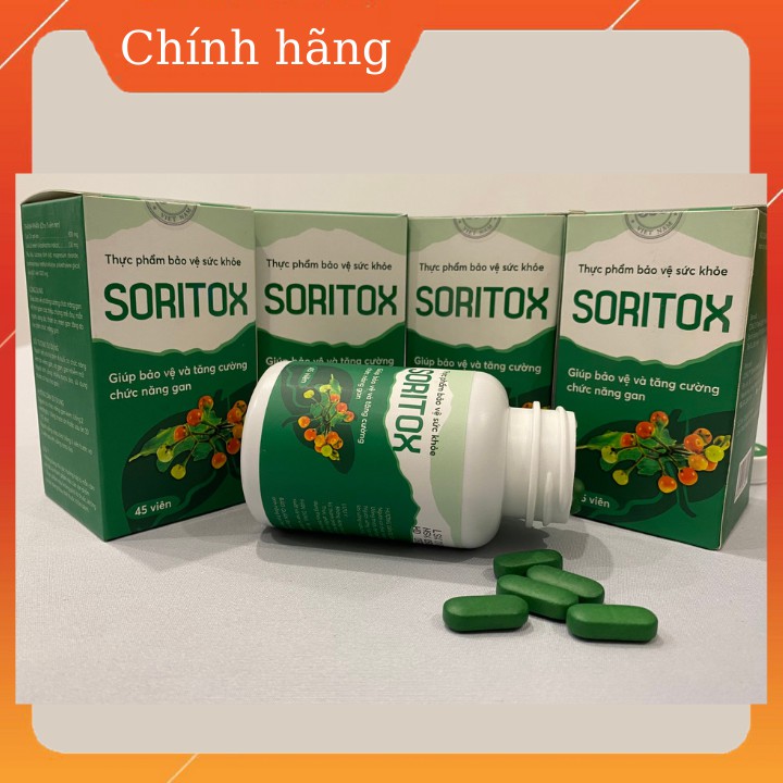 [CHÍNH HÃNG] Soritox Viên uống giải độc gan, hỗ trợ các bệnh về gan