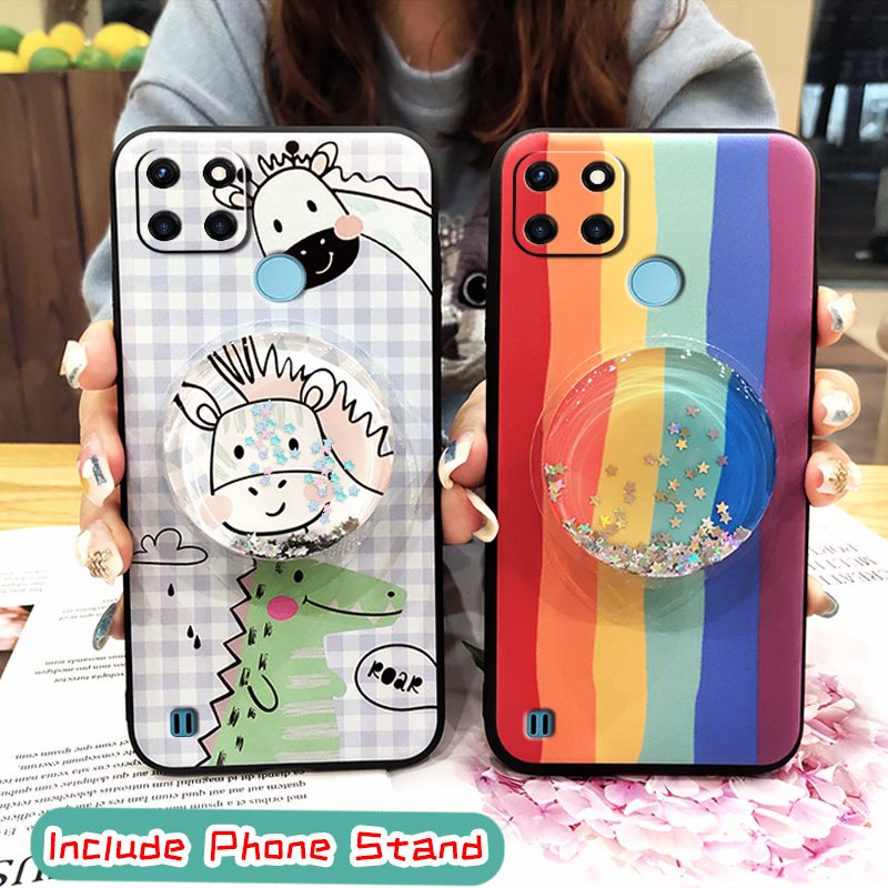 Ốp Điện Thoại Mềm Chống Sốc Chống Bụi Họa Tiết Hoạt Hình Cho Oppo Realme C21Y