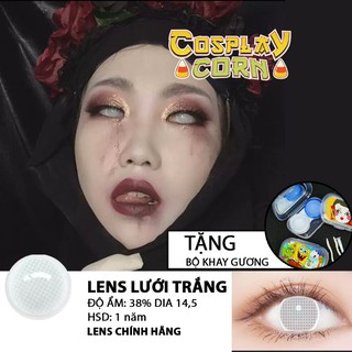 Kính áp tròng Lưới Trắng Crazy White Lens ( only không độ)