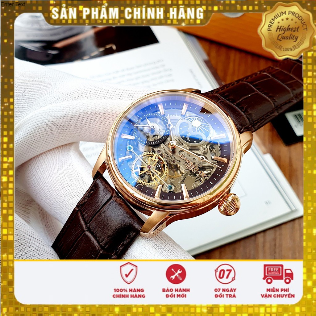 [IB TRẢ GIÁ] Đồng hồ nam cao cấp Thomas Earnshaw Longitude Shadow Sun &amp; Moon Automatic #ES-8063-06