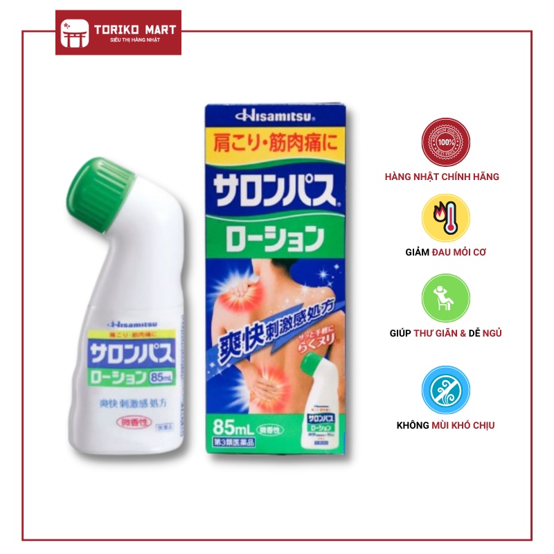 Dầu xoa bóp giảm đau Yokoyoko 80ml - Toriko Mart