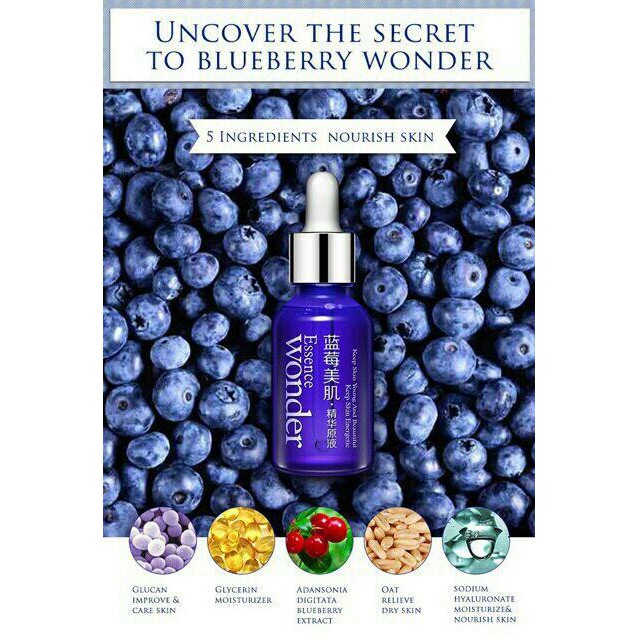 Serum Dưỡng Trắng Da Bioaqua Việt Quất