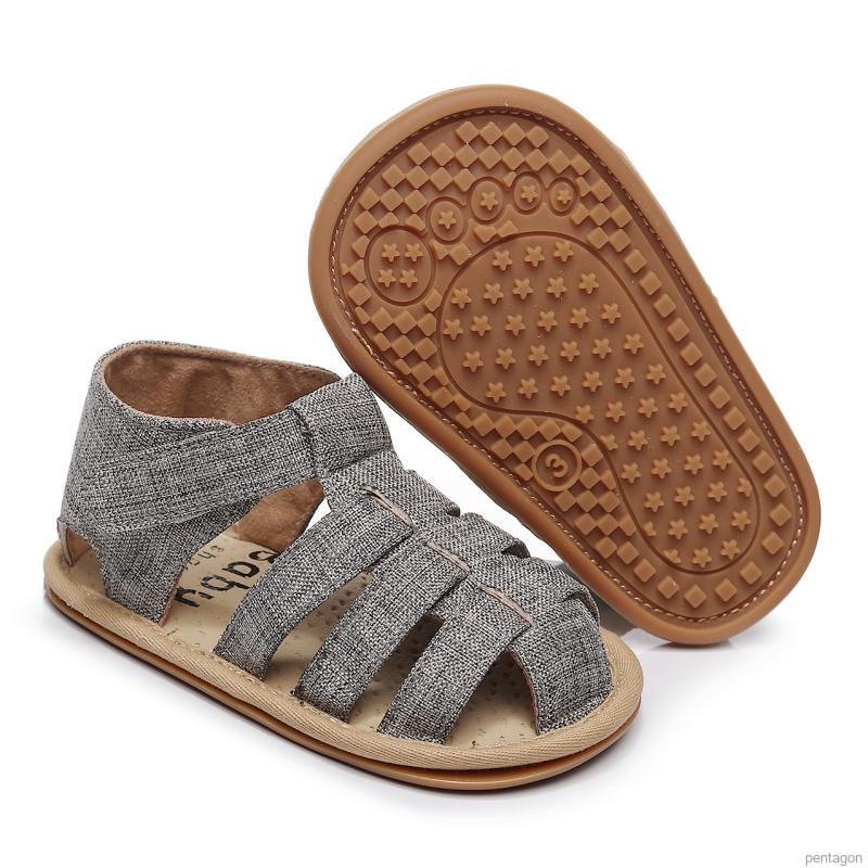 Xăng đan đế cao su mềm chống trượt cho trẻ tập đi