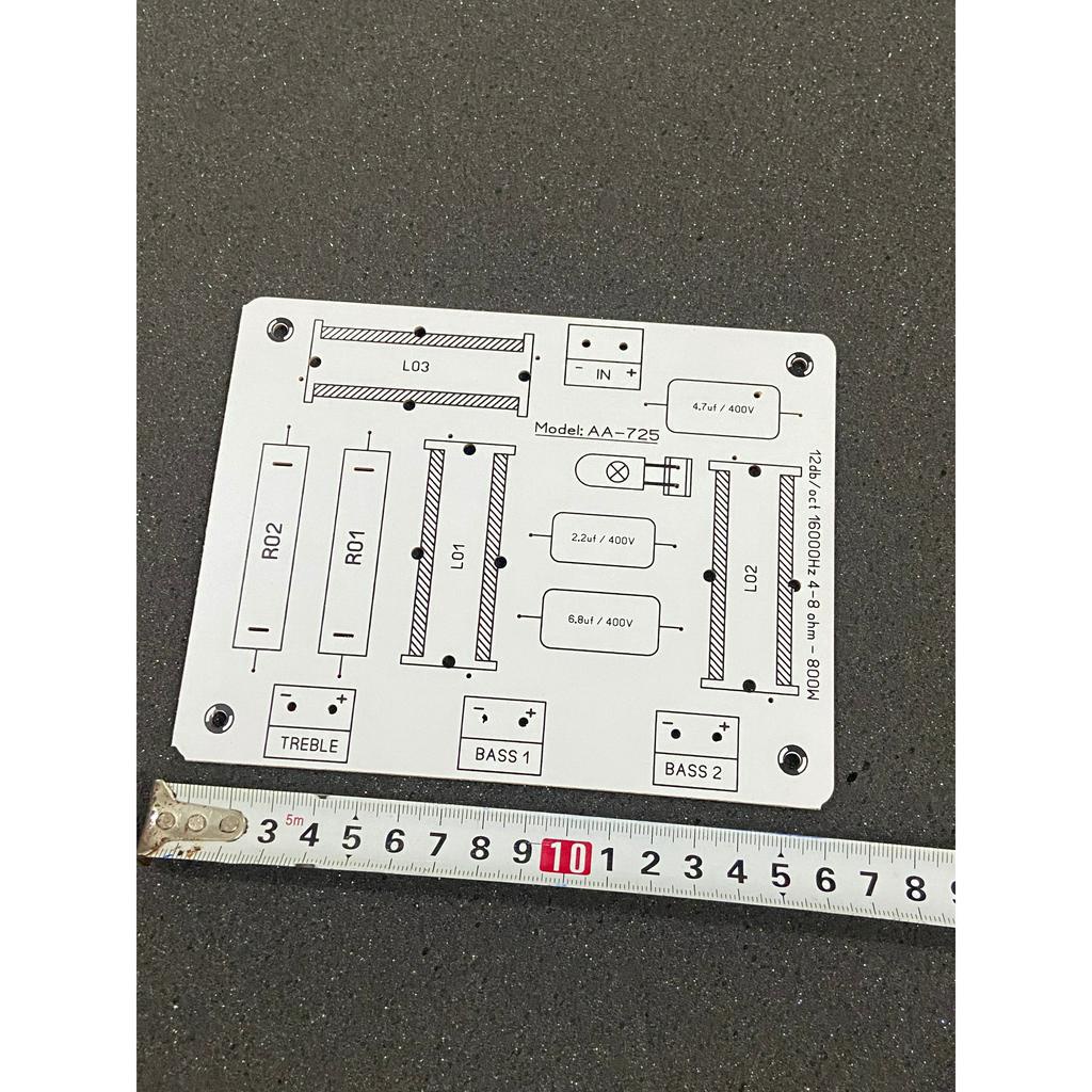 Mạch PCB phân tần full đôi 2 BASS 1 TREBLE
