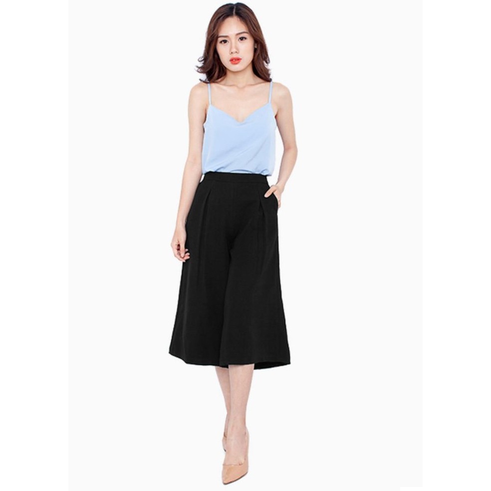 Quần Ống Rộng Nữ Cullotes dài 63CM, Vải Lụa Trượt cao cấp, Có Bigsize 90KG