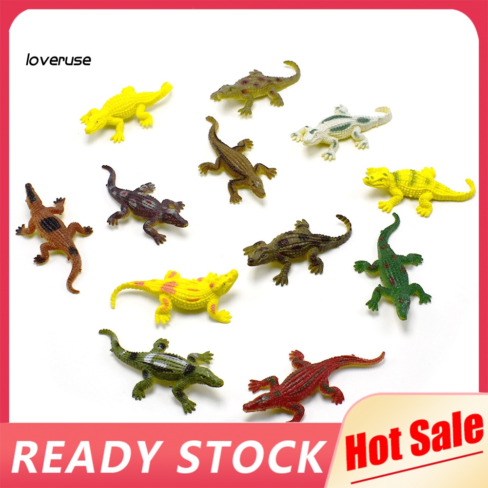 Set 12 mô hình cá sấu đồ chơi bằng nhựa PVC cho bé
