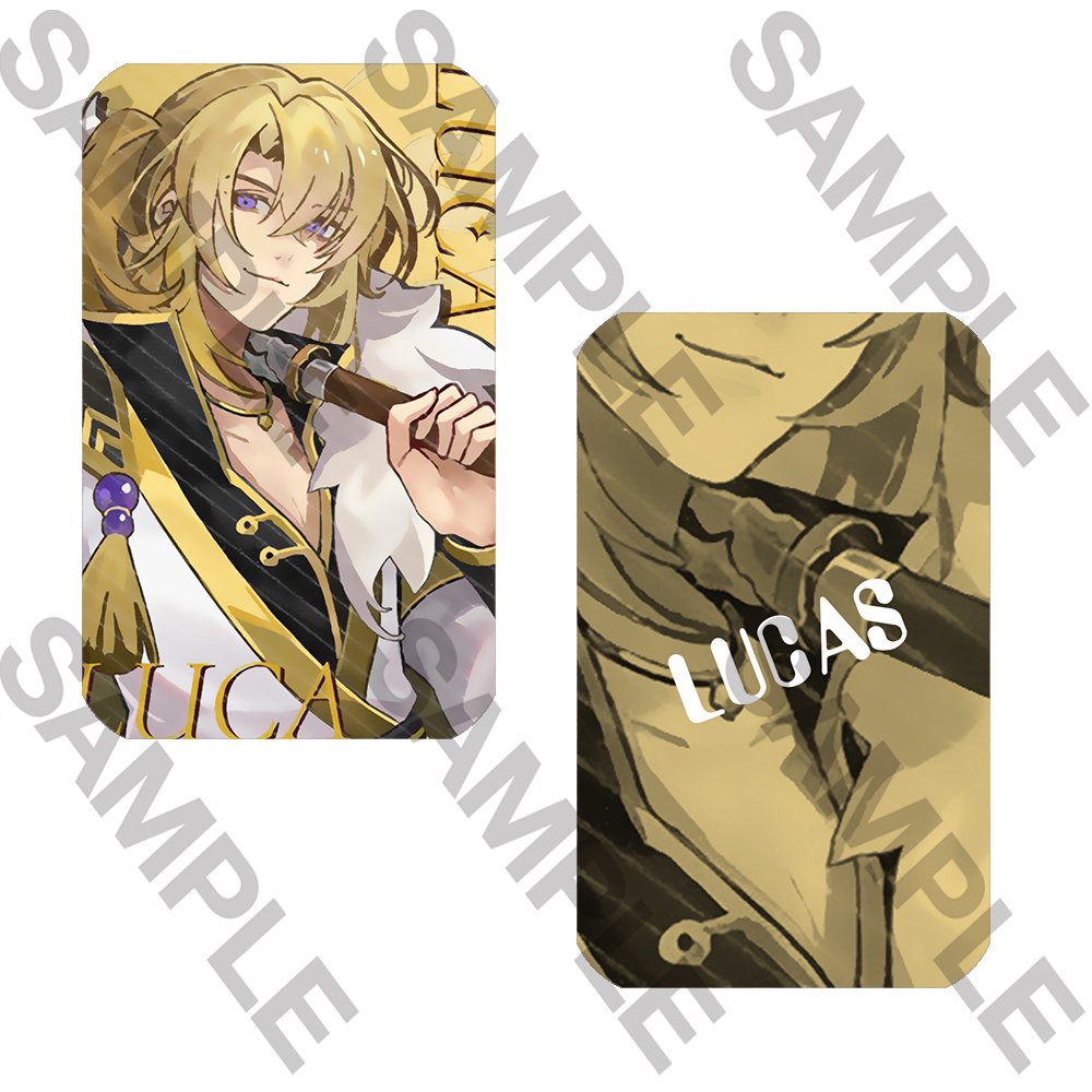 Ảnh thẻ in hình Luxiem Vtuber card bo góc viền 5*8cm