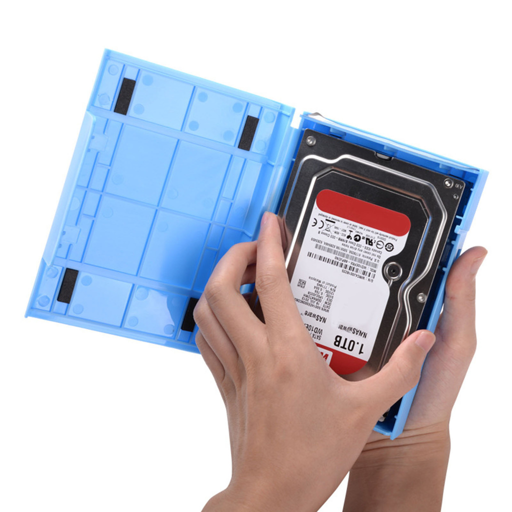 Hộp Đựng Ổ Cứng Chống Sốc Màu Trơn 3.5 Inch | BigBuy360 - bigbuy360.vn