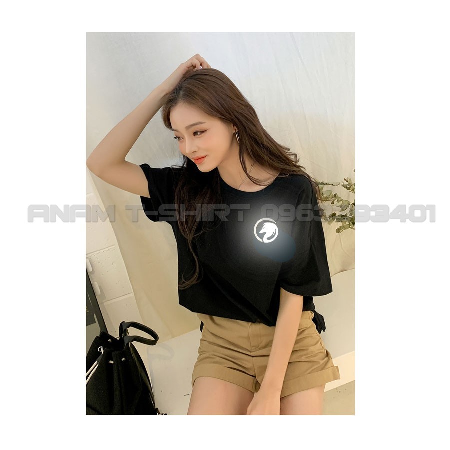 ÁO THUN PHẢN QUANG TAY LỠ NAM NỮ SÓI DƯỚI TRĂNG