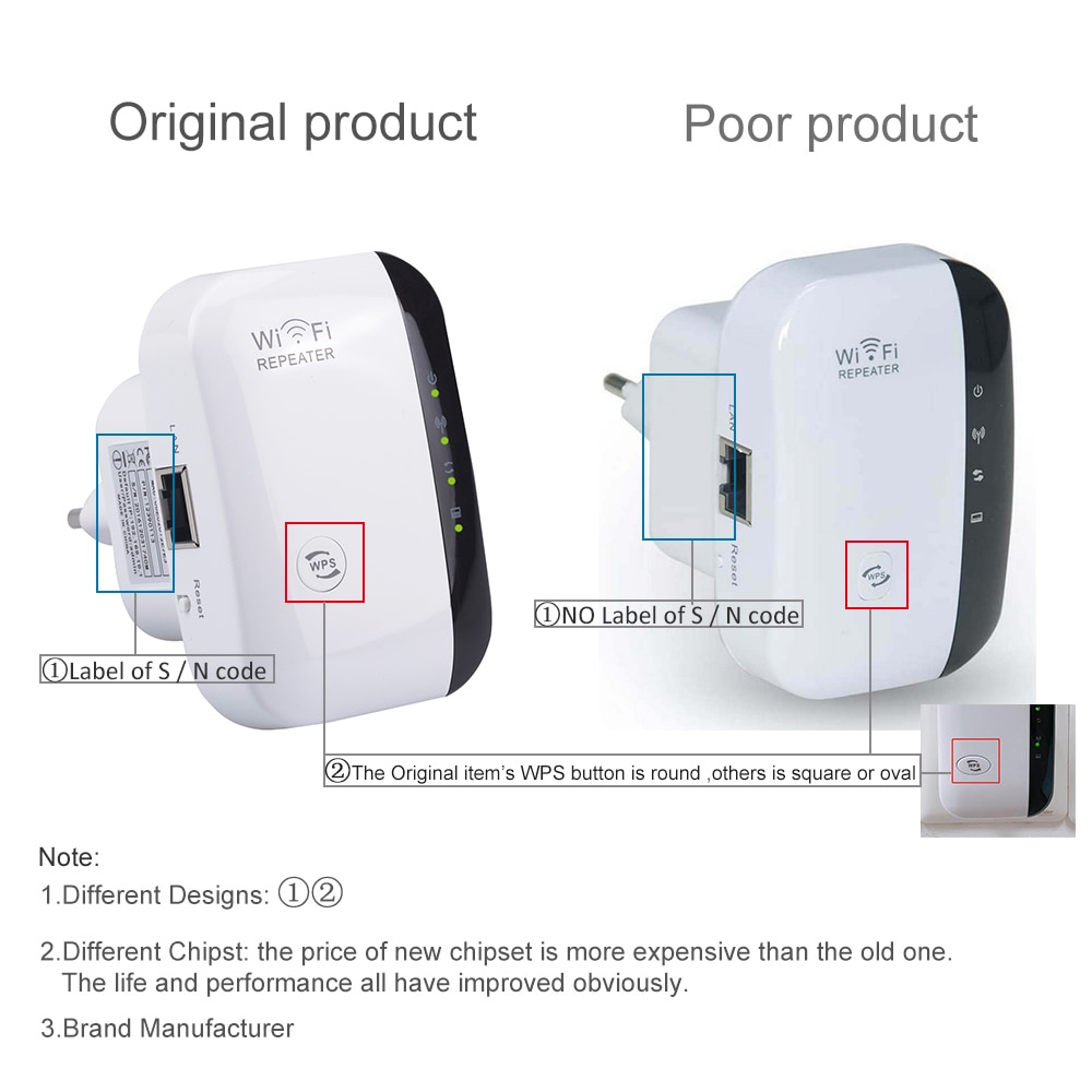 Thiết bị khuếch đại kích sóng wifi không dây 300Mbps 802.11N/B/G