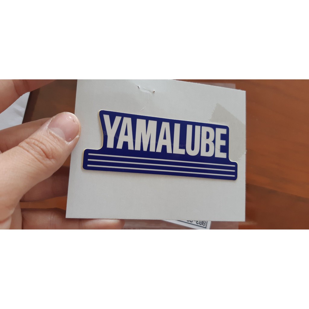 Tem chữ &quot;Yamalube&quot; zin chính hãng Yamaha - Xanh GP