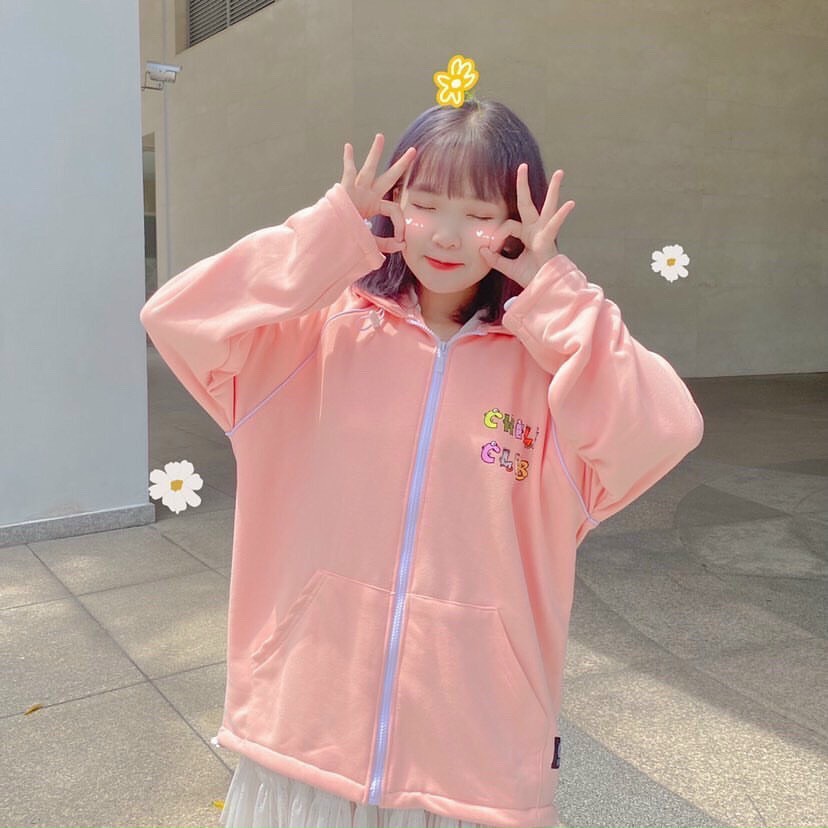 Áo khoác hoodie đa sắc màu nỉ thun cotton Daski phong cash ulzzang