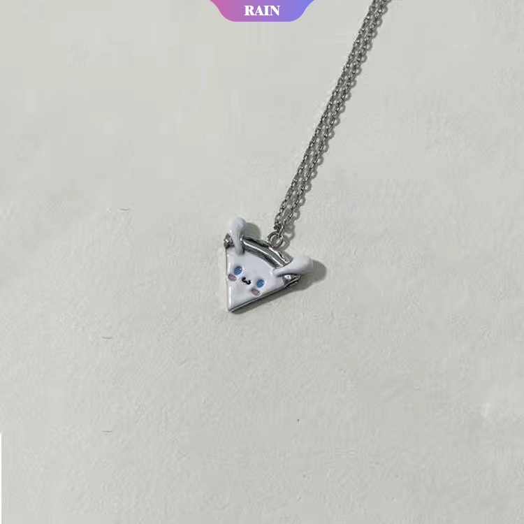 Sanrio Vòng cổ Nam Châm Mặt Hình Pizza Hello Kitty My Melody Kuromi Cinnamoroll Baku Quà Tặng Trang Sức Cho Nữ [RAIN]