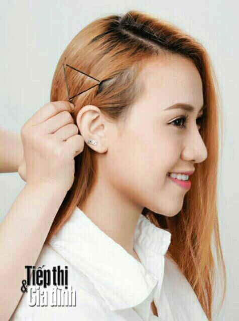 100 cái Kẹp tóc mái, kẹp tăm đen, xẹt mái, xẹt tăm thẳng size 5.5 cm / 6.5 cm