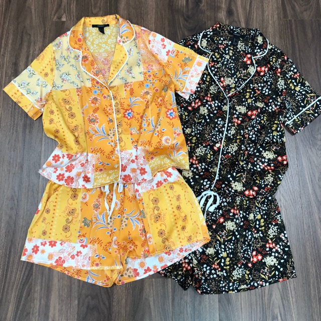 Đồ bộ lụa sa tin F21