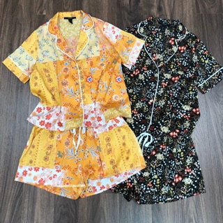 Đồ bộ lụa sa tin f21
