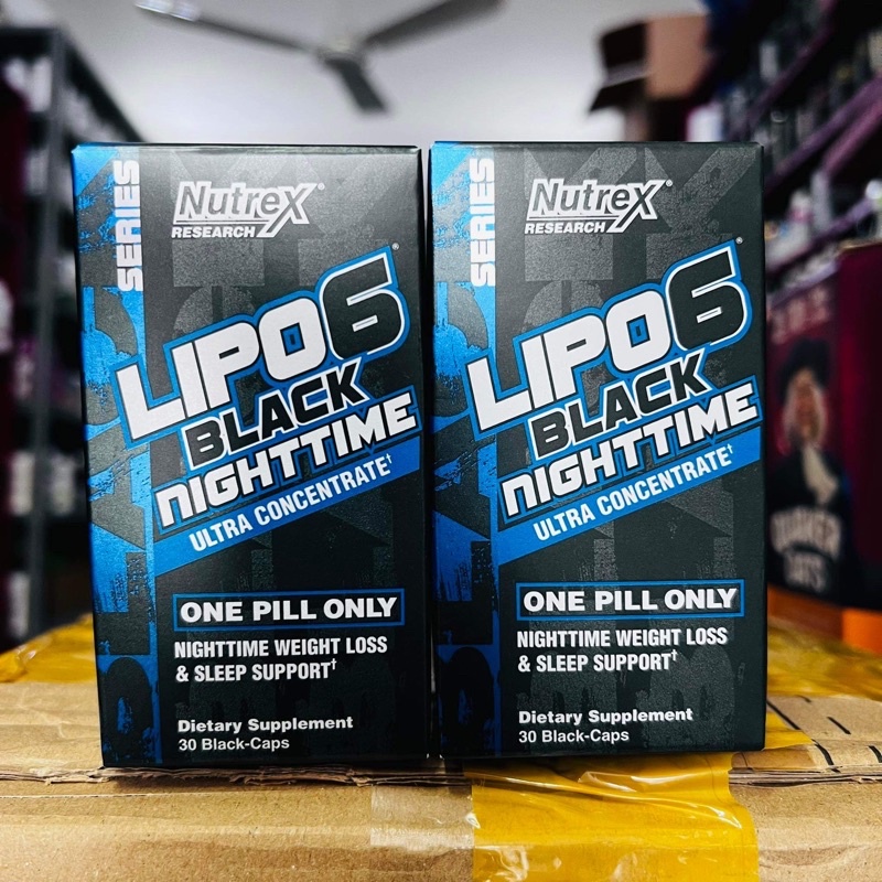 Lipo 6 Black Nighttime  - Giúp Giảm Mỡ, Giảm Cân Ban Đêm, Giúp Ngủ Ngon, Tăng Cường Trao Đổi Chất